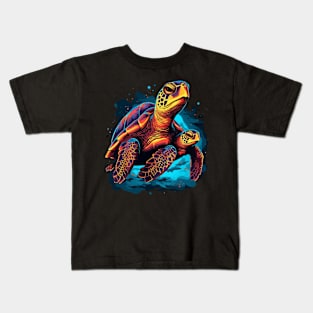 Sea Turtle Fathers Day Kids T-Shirt